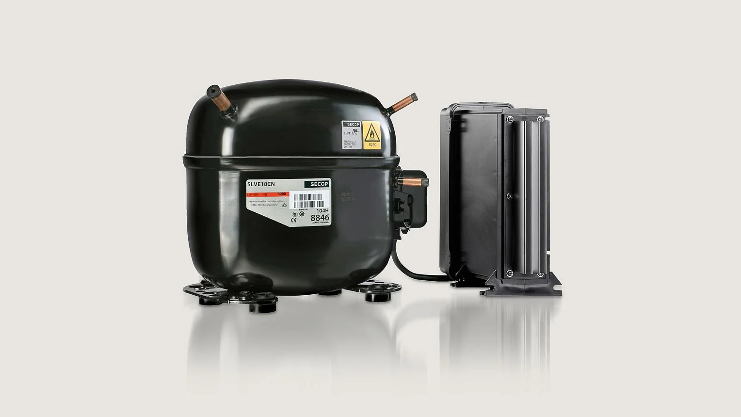 Compresor de velocidad variable SLVE para R290 con inverter